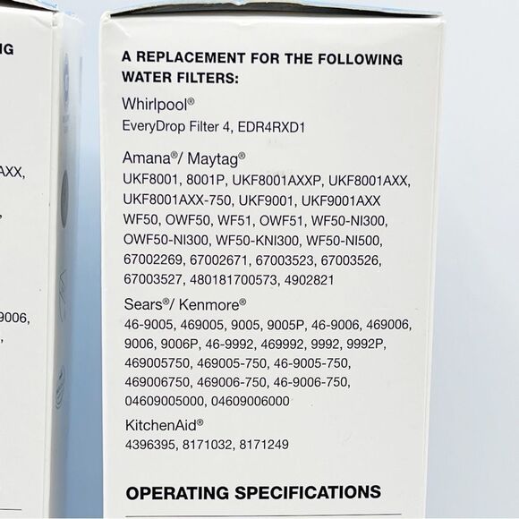 Water Specialist replacement filters for EveryDrop Filter 4 WS607B-A - Picture 3 of 6